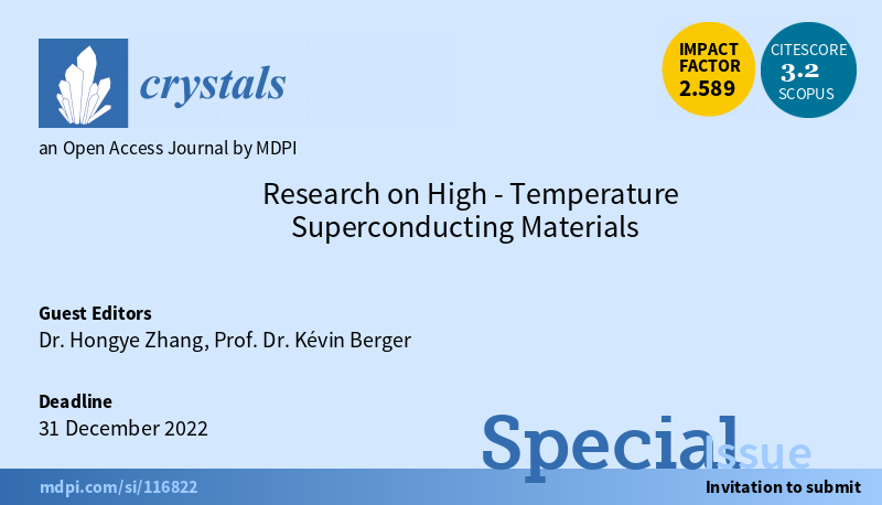 Special Issue "Research on High-Temperature Superconducting Materials"